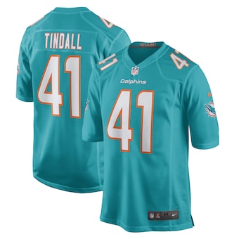 mens nike channing tindall aqua miami dolphins game player j